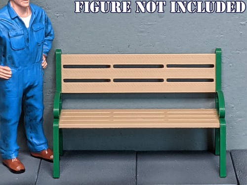 Scale park bench - 1/24,